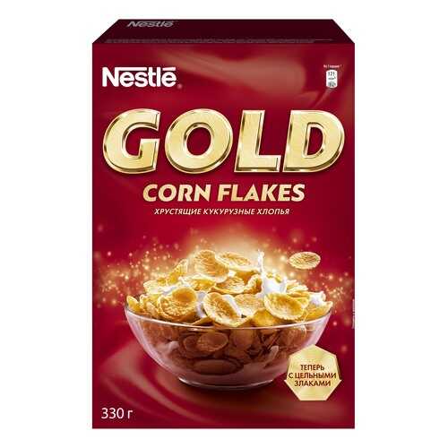 Готовые завтраки Nestle gold голд кукурузные хлопья 330 г в ЭССЕН