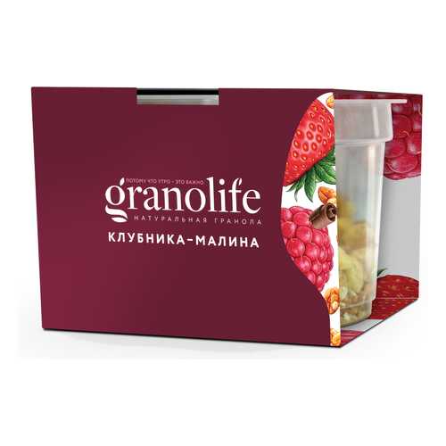 Гранола Granolife клубника-малина 60 г в ЭССЕН