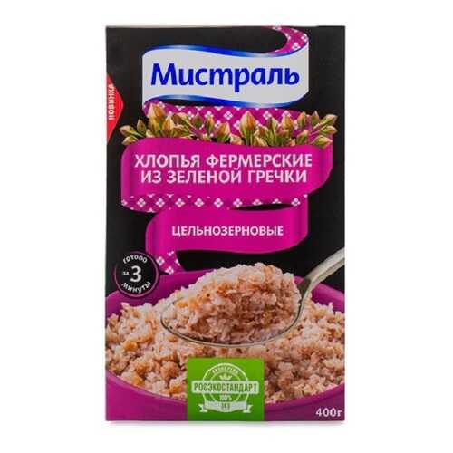 Хлопья Мистраль из зеленой гречки 400 г в ЭССЕН