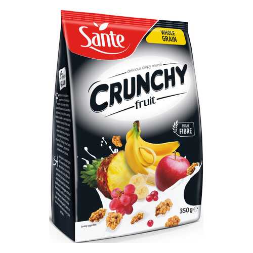 Хлопья Sante Crunchy Овсяные с фруктами 350г в ЭССЕН