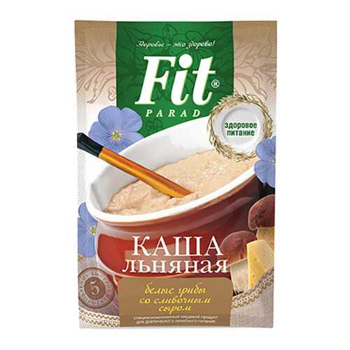 Каша льняная Fit Parad белые грибы со сливочным сыром в ЭССЕН