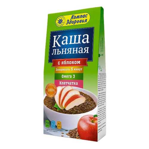 Каша Льняная с яблоком Компас здоровья 250 г в ЭССЕН