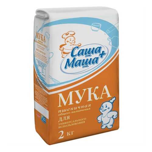 Мука пшеничная Саша+Маша 2 кг в ЭССЕН