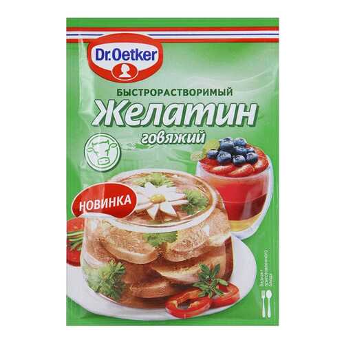 Желатин Dr.Oetker говяжий быстрорастворимый пищевой 20 г в ЭССЕН