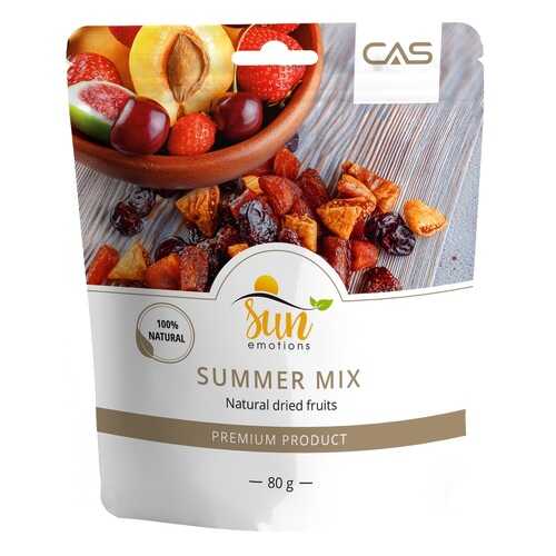 Смесь Summer Mix Sun Emotions инжир, вяленый абрикос, клубника, вишня 80 г в ЭССЕН