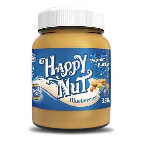 Арахисовая паста Happy Life Happy Nut с черникой 330 г в ЭССЕН