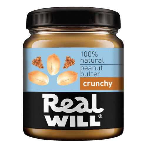 Real Will Peanut butter хрустящая 500 г в ЭССЕН