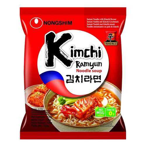 Лапша быстрого приготовления Кимчи Рамен Nongshim 120 г в ЭССЕН