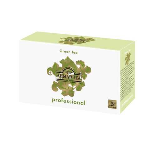 Чай Ahmad Tea Professional, Зелёный чай, листовой, в пакетах для чайников, 20х5г в ЭССЕН