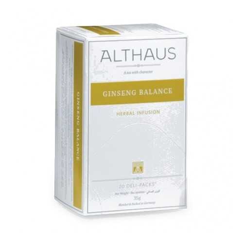 Чай Althaus Ginseng Balance Deli Pack 20*1.75 г в ЭССЕН