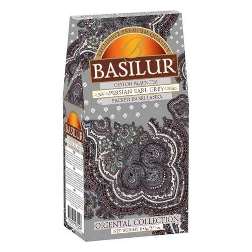 Чай Basilur Persian Earl Grey, черный листовой с добавками, 100 гр в ЭССЕН