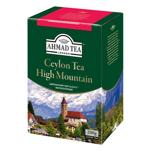 Чай черный Ahmad Tea ceylon tea высокогорный 200 г в ЭССЕН