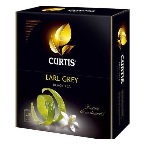 Чай черный Curtis earl grey 100 пакетиков в ЭССЕН