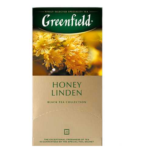 Чай черный Greenfield Honey Linden 25 пакетиков в ЭССЕН