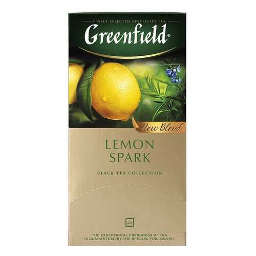 Чай черный Greenfield Lemon Spark 25 пакетиков в ЭССЕН