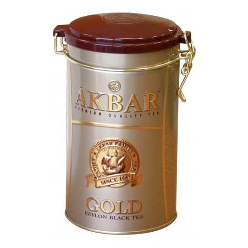 Чай черный листовой Akbar gold 225 г в ЭССЕН