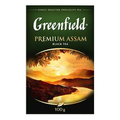 Чай черный листовой Greenfield Premium Assam 100 г в ЭССЕН