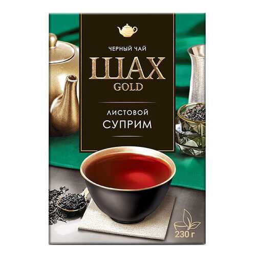 Чай черный листовой Шах Gold Суприм 230 г в ЭССЕН