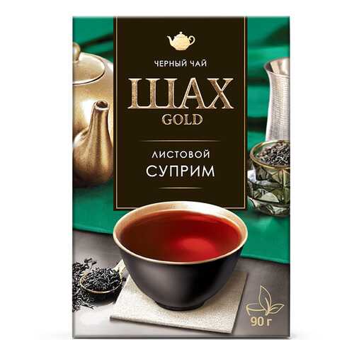 Чай черный листовой Шах Gold Суприм 90 г в ЭССЕН