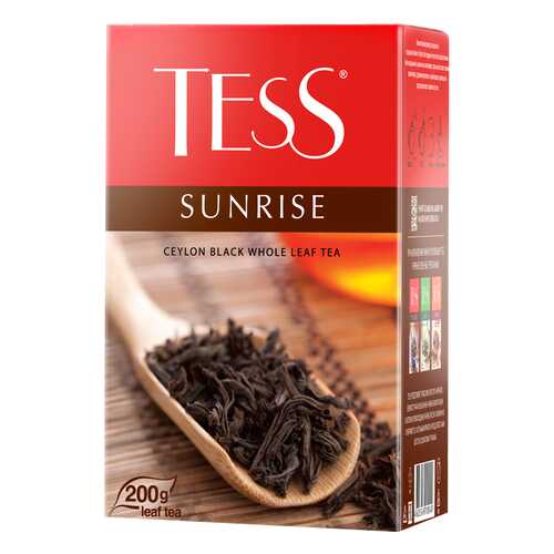 Чай черный листовой Tess Sunrise 200 г в ЭССЕН