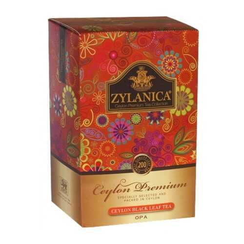 Чай черный листовой Zylanica ceylon premium collection OPА 200 г в ЭССЕН