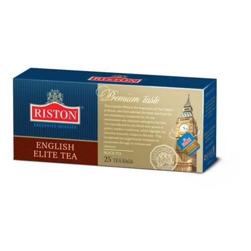 Чай черный Riston english elite tea 25 пакетиков в ЭССЕН