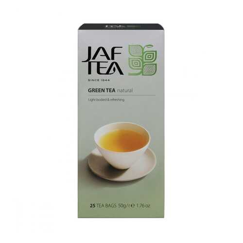 Чай Jaf Tea Green Natural зеленый 25 пакетиков в ЭССЕН