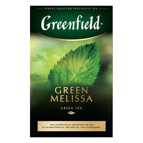 Чай зеленый листовой Greenfield Green Melissa 85 г в ЭССЕН