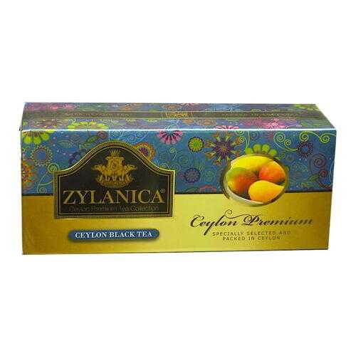 Чай Zylanica Ceylon Premium черный байховый с манго 25 пакетиков в ЭССЕН