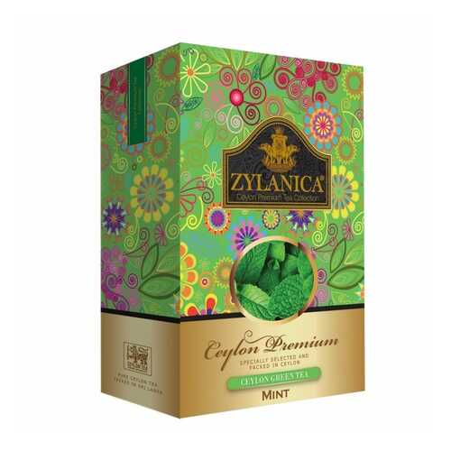 Чай Zylanica Ceylon Premium зеленый листовой с мятой 100 г в ЭССЕН