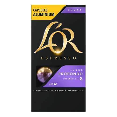 Капсулы L’OR Espresso Lungo Profondo для кофемашин Nespresso 10 капсул в ЭССЕН