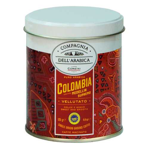 Кофе Compagnia Dell'Arabica Colombia Medellin Supremo молотый 125 г в ЭССЕН