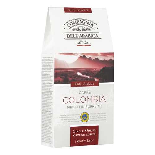 Кофе Dell Arabica Puro Arabica Colombia Medellin Supremo 250г карт/пачка молотый в ЭССЕН