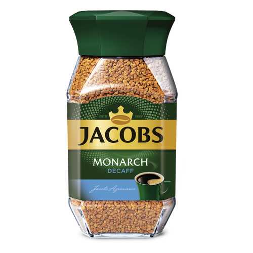 Кофе Jacobs monarch decaff натуральный растворимый сублимированный 95 г в ЭССЕН