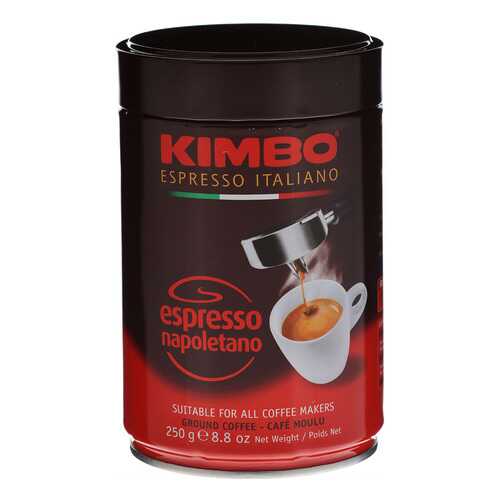 Кофе молотый Kimbo espresso napoletano 250 г в ЭССЕН