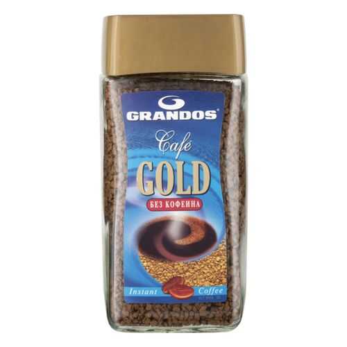 Кофе растворимый Grandos gold без кофеина 100 г в ЭССЕН