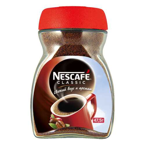 Кофе растворимый Nescafe classic стеклянная банка 47.5 г в ЭССЕН