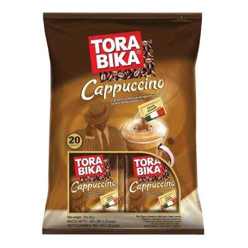 Кофе растворимый Tora bika Cappuccino 3 в 1 с шоколадной крошкой 20 шт 25 г в ЭССЕН