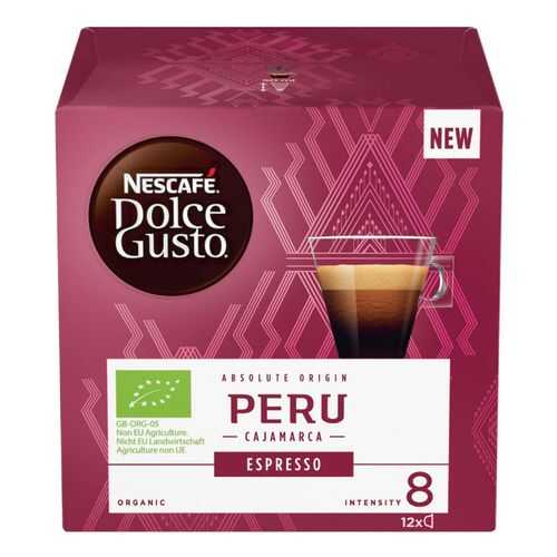 Кофе в капсулах Dolce Gusto espresso Peru 12 капсул в ЭССЕН