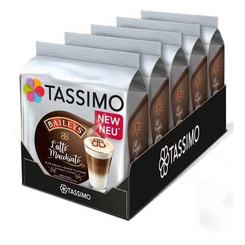 Набор кофе в капсулах Tassimo Baileys Latte Macchiato 5 упаковок в ЭССЕН