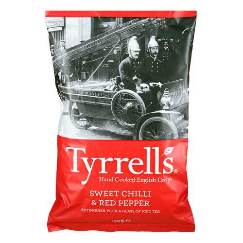 Чипсы Tyrrells с красным перцем и перцем чили 150г в ЭССЕН