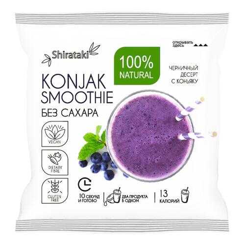 Десерт без сахара Konjak Smoothie черничный 20 шт по 15 г в ЭССЕН