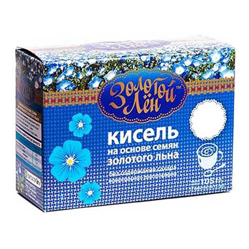 Кисель на льняной основе Золотой лен вишня 7 пакетов по 15 г в ЭССЕН