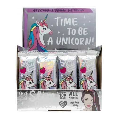 Батончик Фруктово-ягодный Bite Slim Unicorn Малина 30 штук по 30 гр в ЭССЕН