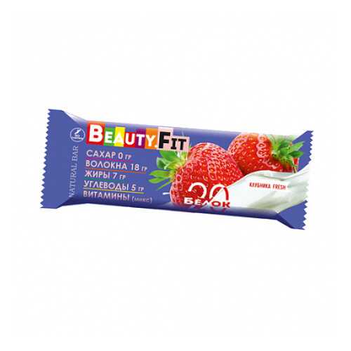 Батончик протеиновый Клубника Beauty Fit 60 г в ЭССЕН