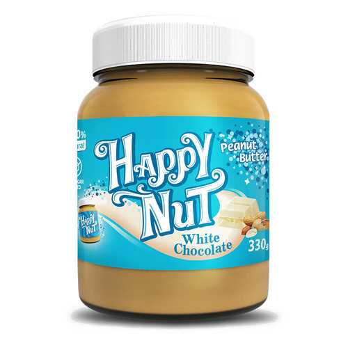 Арахисовая паста Happy Life Happy Nut с белым шоколадом 330 г в ЭССЕН