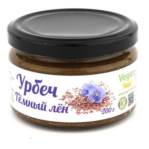 Урбеч Vegan-food из семян темного льна 200 г в ЭССЕН