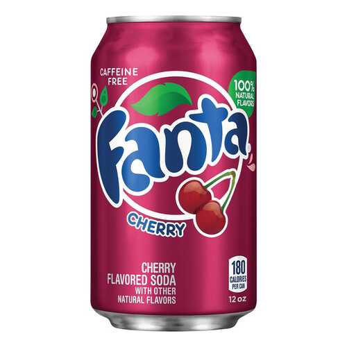 Напиток Fanta cherry жестяная банка 0.36 л в ЭССЕН