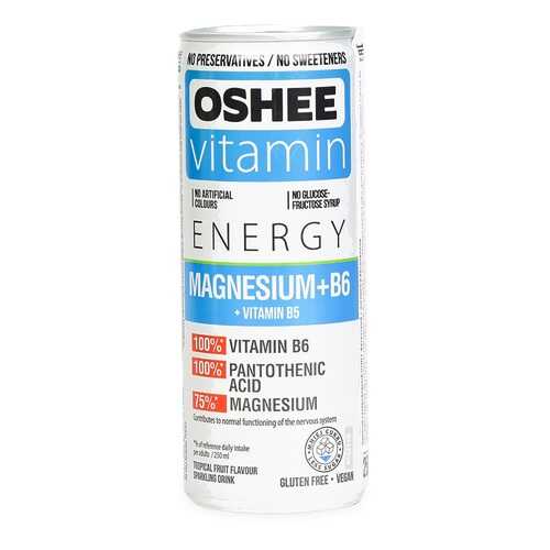 Напиток газированный фруктовый Oshee Magnesium+В6 0.25мл ж/б Польша в ЭССЕН