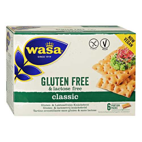 Хлебцы Wasa Classic Gluten Free lactose Free Vegan без содержания глютена и лактозы 240 г в ЭССЕН